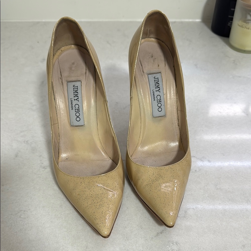 Jimmy Choo Beige Women's Heels